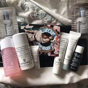 Sisley Paris deluxe minis with cosmetic bag